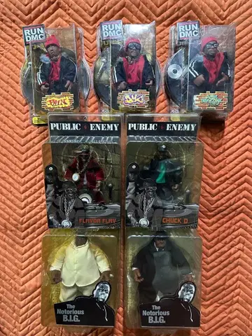 초귀한 RUNDMC 비기 퍼블릭 에너미 피규어 7체 세트