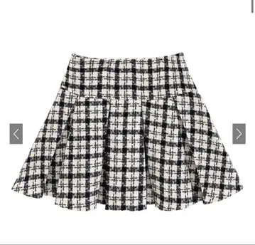 인빵 안감 트위드 체크 미니 스커트[dk1278]