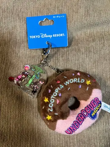 디즈니 리조트 주토피아 2 키체인 키링 도넛