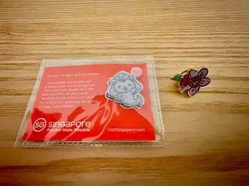 [구하기 어려움] 오사카 간사이 만국박람회 핀 배지 싱가포르 마를리 세트