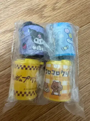 산리오 코인 실린더 4개 세트