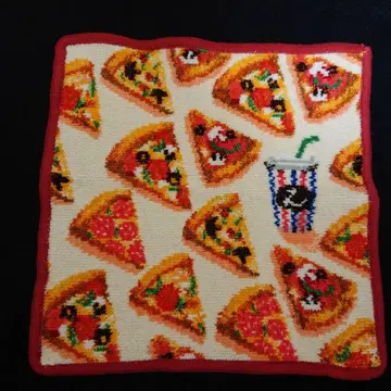 수회 사용 러브러리 바이 페이 피짜리아 타월 손수건