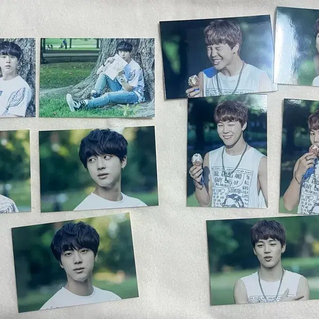 방탄 bts 취머터 인화사진 지민 5장+진 5장  일괄 jimin+jin