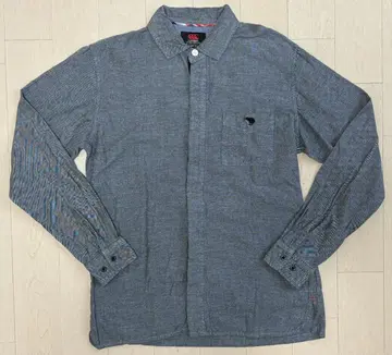 캔터베리 플란넬 셔츠 긴팔 남성용 M 차콜 그레이 플란넬 셔츠