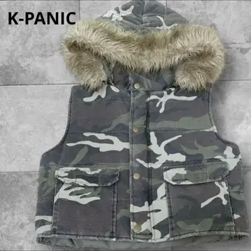 K-PANIC 카모 패턴 퍼 베스트