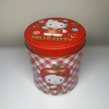 당시 물건 레어템 헬로키티 사과 키티 레트로 헤이세이 캔 산리오