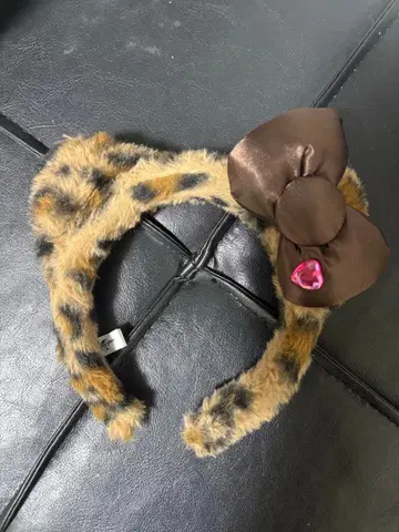 유니버설 키티 레오파드 무늬 머리띠