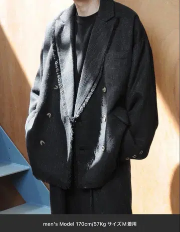 Nilway 오버 사이즈 핸드 프린지 테일러드 자켓