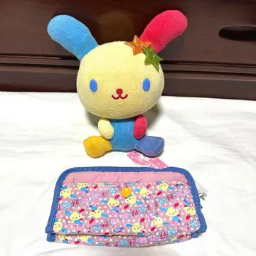 레어 산리오 우사하나 봉제 인형 펜 파우치 헤이세이 레트로 세트