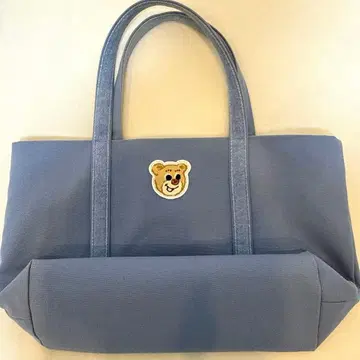 러브러리 바이 페이 올드 테디 와펜 토트 백 라이트 블루