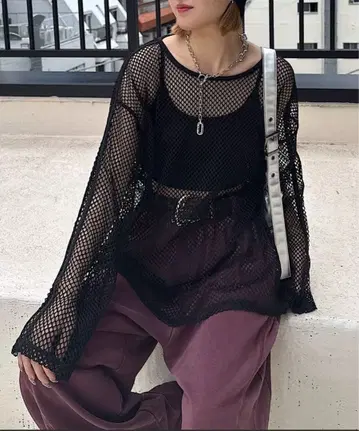 PAGEBOY 라인 메쉬 풀오버