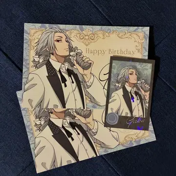 사카모토 데이즈 카페  최애 파샤 카드 홀로그램 벌스데이 엽서