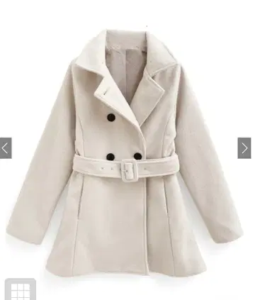 벨트 포함 스탠드 칼라 미들 기장 코트[ze836]