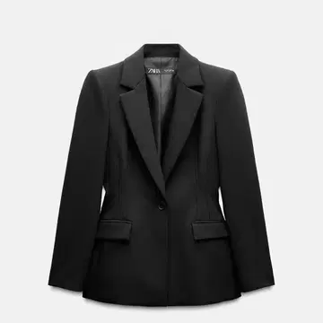 ZARA 테일러드 자켓 블랙 M