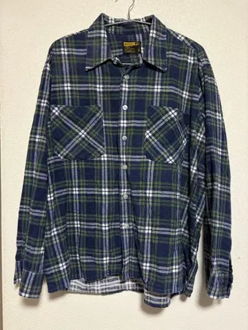 60s~70s 프린트 플란넬 셔츠