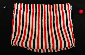 새상품 택 없음 러브리바이페이러 스트라이프 복조리 파우치