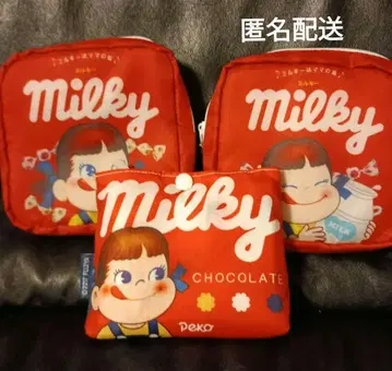 후지야 밀키 스퀘어 파우치 2개 세트 에코백