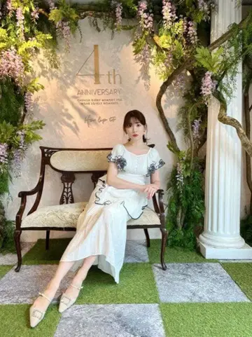 Cutwork Embroidery Angel Sleeve Dress