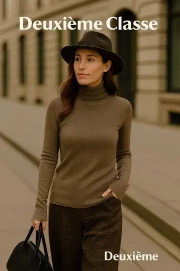 멋지다! Deuxieme Classe 두즈이엠 클래스 터틀넥 상의