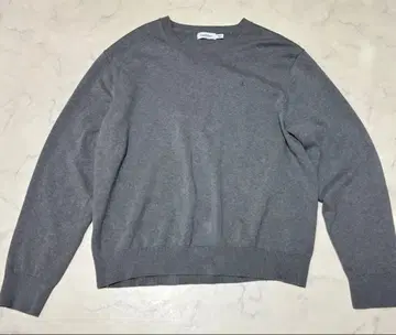 Calvin Klein 그레이 크루넥 스웨터 XL