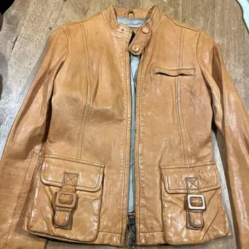 BANANA REPUBLIC 가죽 자켓 XS 카멜