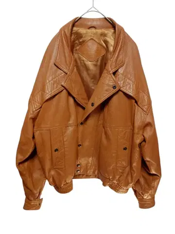 SCOOT 카멜 리얼 가죽 자켓 천연 가죽 L 사이즈 상당