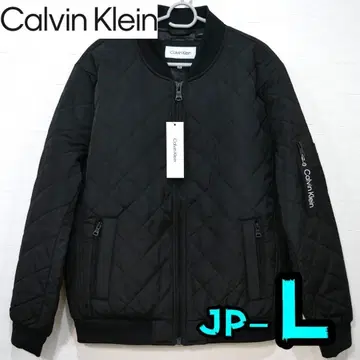 [ 새상품 ] 캘빈클라인 자켓 L 남성용 봄버 블랙 풀 집업