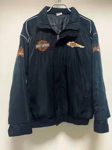 할리데이비슨 양면 자수 로고 패딩 자켓