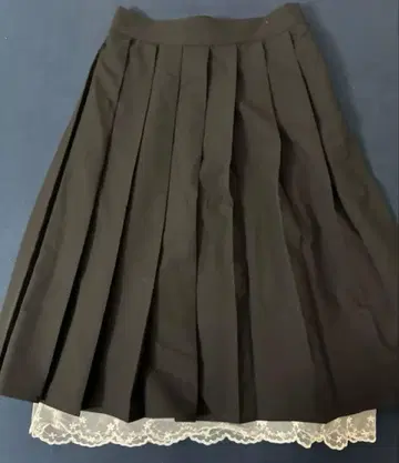 fekete 플리츠 스커트 M