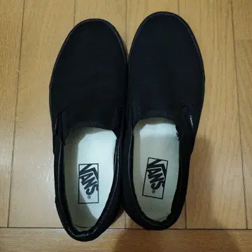 새상품급 VANS 블랙 슬립온 스니커즈 블랙 26cm