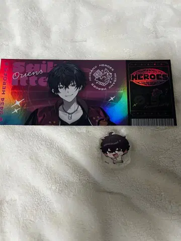 니지산지 사에키 잇테츠 마네키네코 아크릴 스탠드 티켓풍 카드