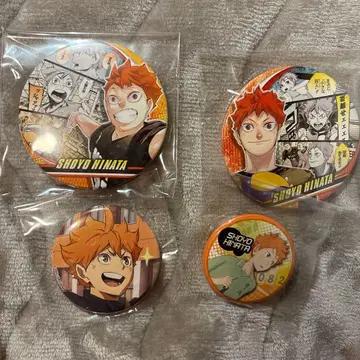 하이큐 캔뱃지 4점