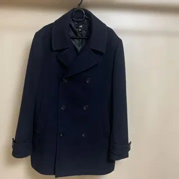 H&M 네이비 피 코트