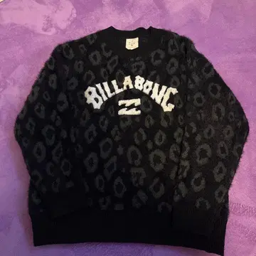 BILLABONG 레오파드 무늬 니트 M
