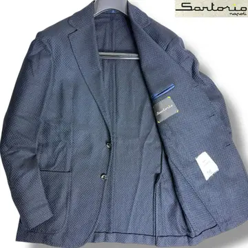 J6224 새상품급 사토리오 와플 테일러드 자켓 네이비 50