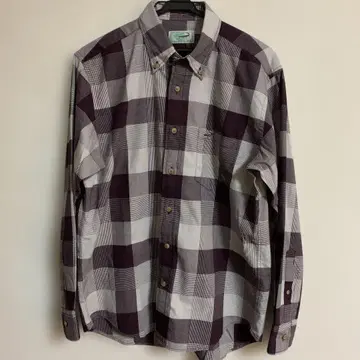 Crocodile 체크 무늬 셔츠 M 사이즈