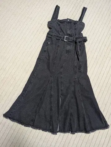 플레어 오버롤 스커트