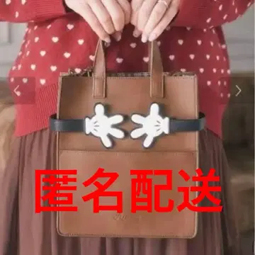 택 포함 미사용 새상품 Areeam 미키 숄더백 브라운