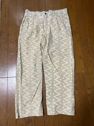 정가 29,700엔 NAISSANCE 올 패턴 프린트 팬츠 네사언스 M