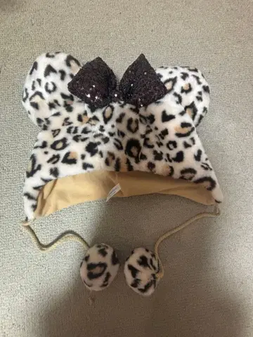 디즈니 레오파드 무늬 팬캡 당일 발송