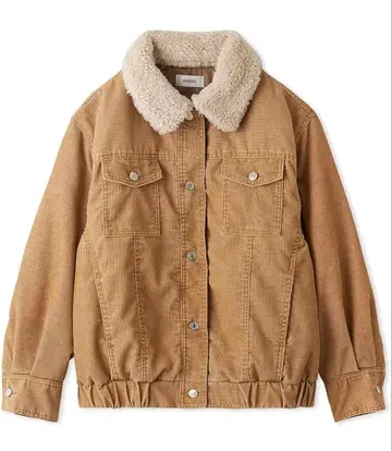 snidel 베이지 보아 옷깃 오버 사이즈 자켓