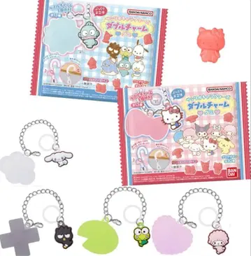 [산리오] 더블 참 구미 메지루시 액세서리 4개 세트