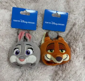 디즈니 닉 & 주디 팬캡 키체인 세트 주토피아