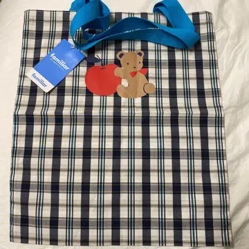 familiar 체크 무늬 토트백