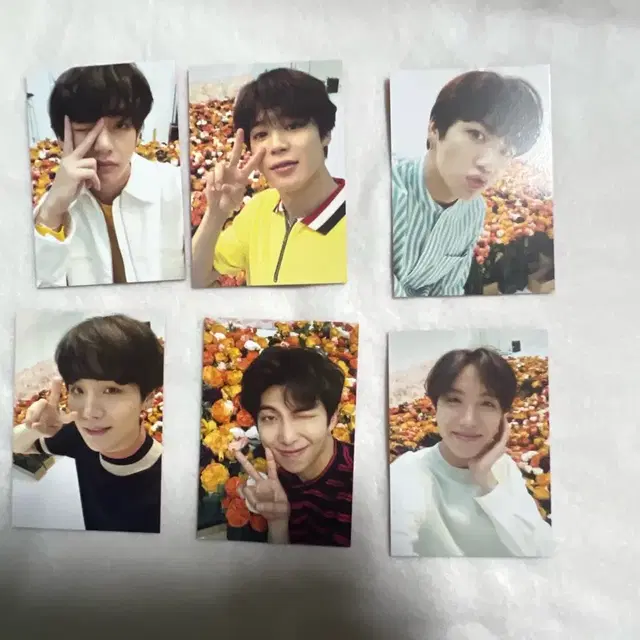 방탄 bts 일본 럽셀 여권 포카 6장 일괄