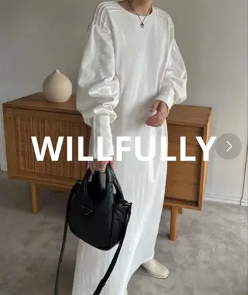 WILLFULLY 맨투맨 롱 원피스 미사용 새상품