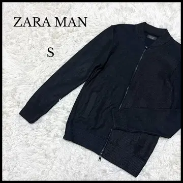 [ ZARA MAN ] 자라맨 집업 니트 스웨터 S 블랙 남성용