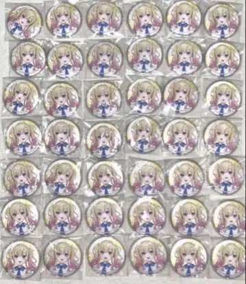 텐마 사키 로손 콜라보 글리터 캔뱃지 42개