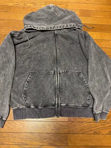 CLEL 그레이 풀 지퍼 후디