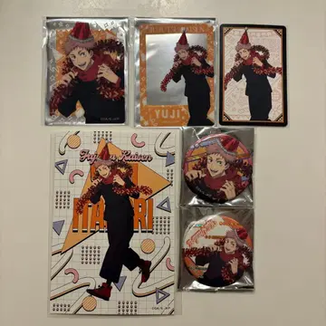 주술회전 파티ver. 이타도리 유우지 캔뱃지 클리어 카드 엽서